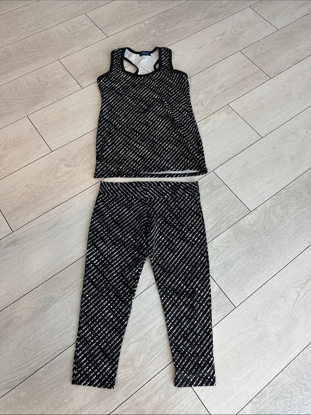 Black Printed Women's Active Leggings